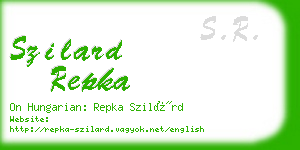 szilard repka business card